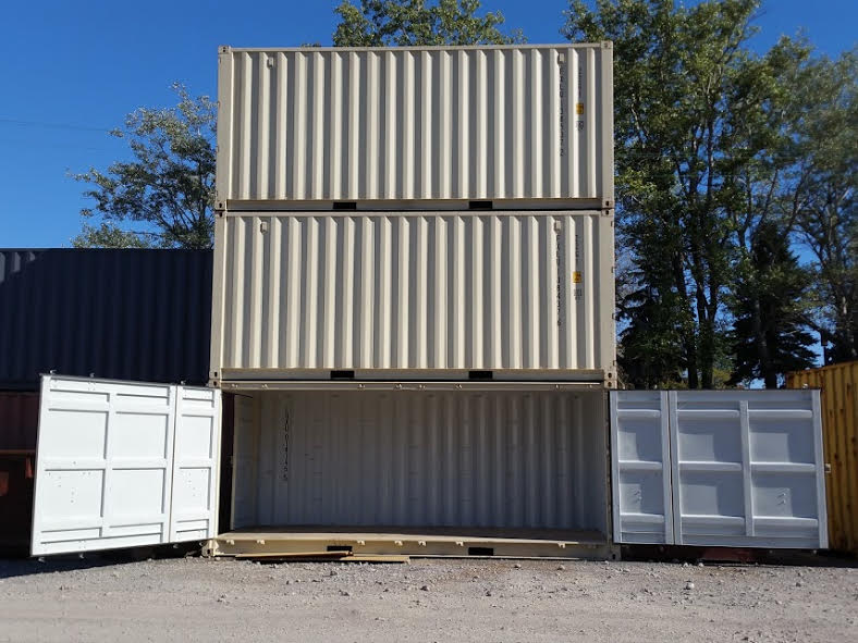20 foot open side containers