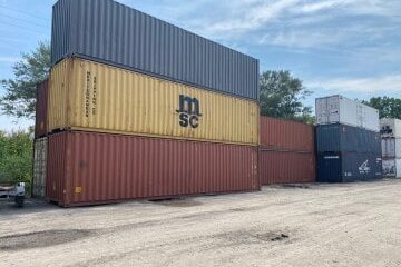 40 ft high cube containers